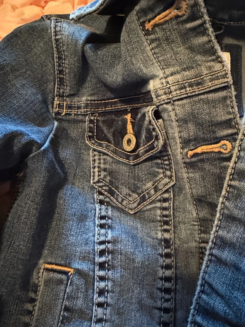 abercrombie kids Blue Denim Jean Jacket size 7/8